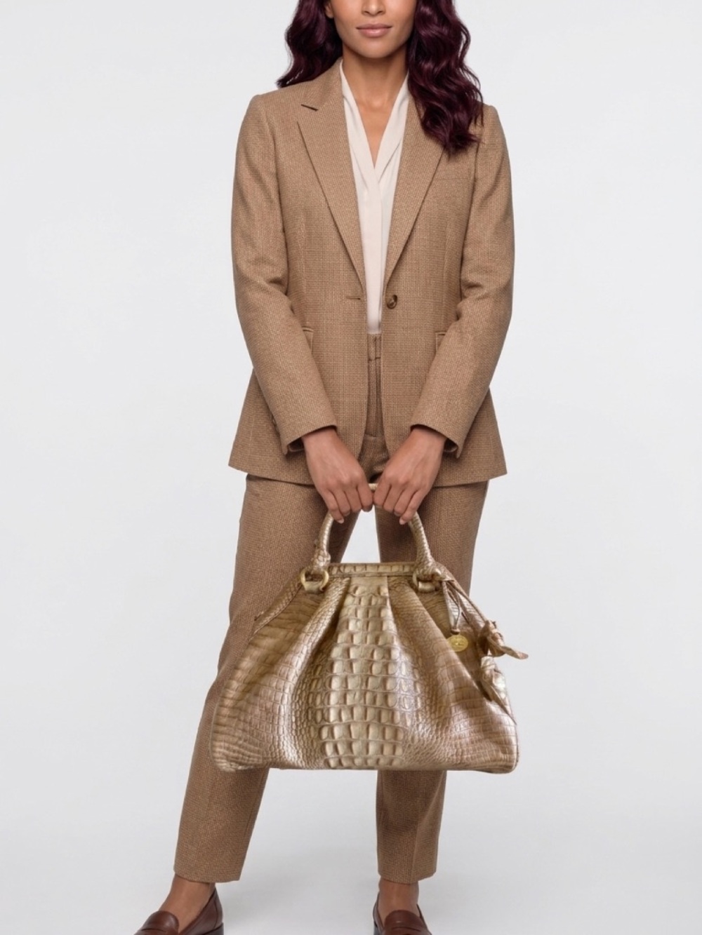 🌾🌾 HTF AZTEC LADY MELBOURNE SARA ROSE Satchel by BRAHMIN
